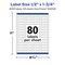 Avery Glossy Clear Rectangle Labels with Sure Feed, .5" x 1.75"